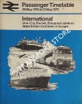 Passenger Timetable - International: Inter-City, Sealink, Seaspeed services, Great Britain-Continent of Europe 26 May 1974 to 31 May 1975 by British Rail